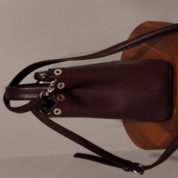 Kate Spade Crossbody Leather Bag Plum - Janell Paloma Purse - Picture 12 of 17